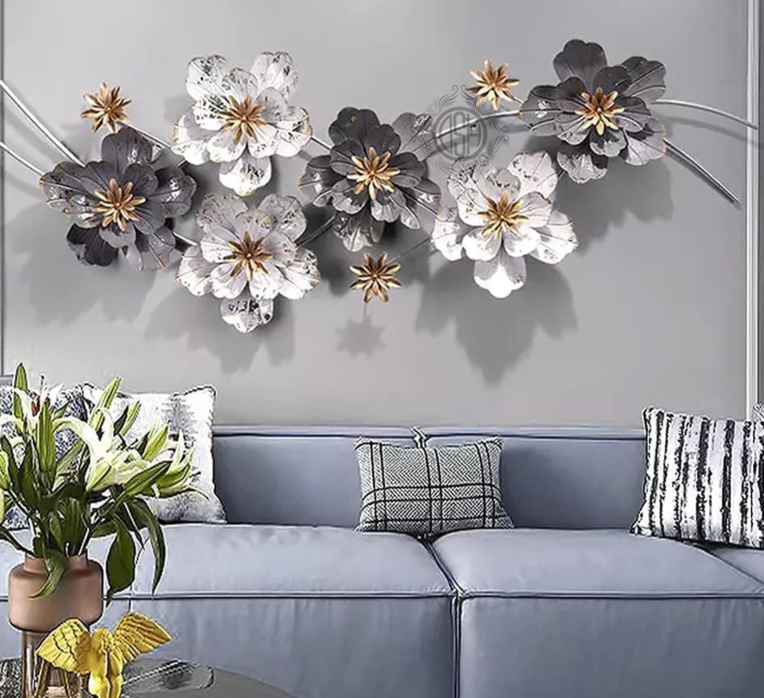 DSH CRAFTING YOUR CURIOSITY Metal Wall Deco Multi Color Wall Hanging Wall Arts For Home Hotel Office Living Room Bedroom Decoration. (WART-27)