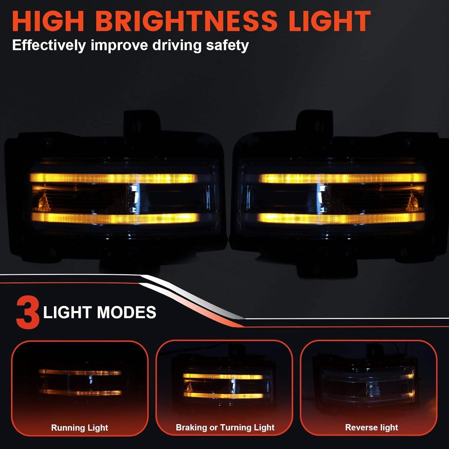 LED Towing Mirror Turn Signal Light Compatible with Ford F250 2017 2018 2019 2020 2021 2022 Side Mirror Marker Lights