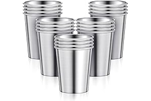 Pack of 20 Stainless Steel Pint Cups FOR BULK PURCHASE