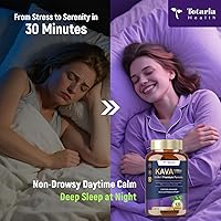 Vista 3 de Extracto de raíz de kava kava de 1000 mg con magnesio, 50% kavalactonas, L teanina, mezcla de hierbas Ashwagandha para un estado de ánimo