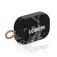 LOBKIN Portable Bluetooth Speaker,IP67 Waterproof Small Bluetooth Speaker 20H Playtime 10W Loud Sound BT 5.4 Wireless Stereo Pairing for Home/Outdoors/Travel