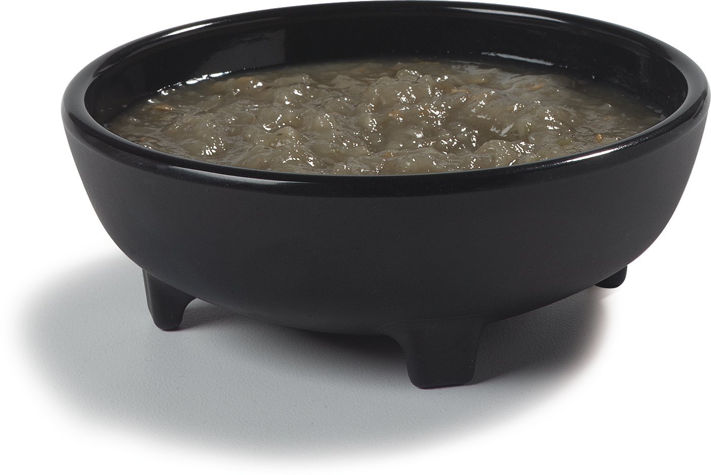 Carlisle 087803 Melamine Molcajete Ramekin, 8 oz Capacidad, Negro (Caja de 48)