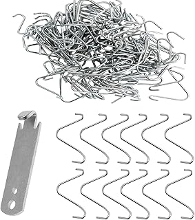 100 PCS T Post Clip Tool Fence Wire Twisting Clips Fencing Wire Twister Tool,Galvanized Steel Fence Clips,Rust Resistant T Post Wire Clips for Fixing Fences Garden Farm Highway Sport Fences YFLY