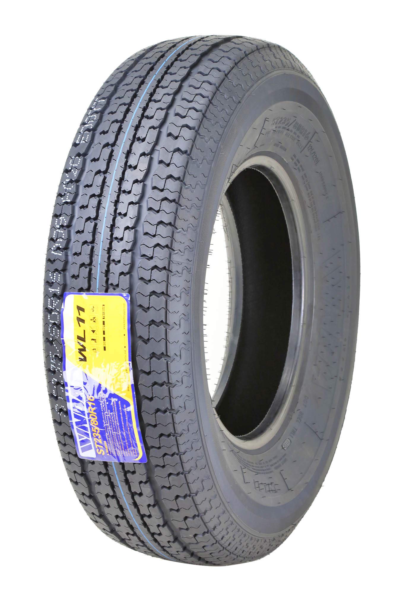 WINDA Premium Trailer Tire ST235/80R16 Radial 10 Ply E Steel Belted w/Side Scuff Guard