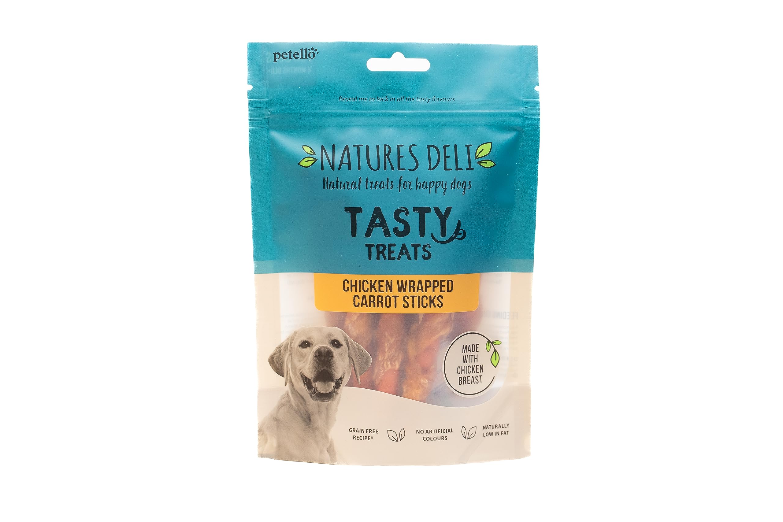 Petello Natures Deli Chicken Wrapped Carrot Stick - 100G