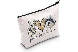 Havanese Dog Cosmetic Make Up Bag - Peace Love Havanese