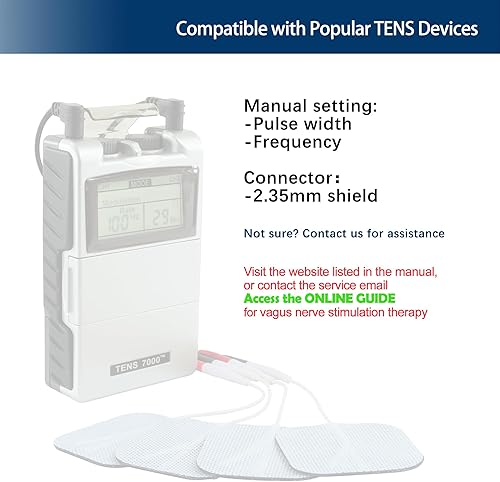 Miniatura 5 de TENS - Pinzas para la estimulación del nervio vago, electrodos de silicona duales