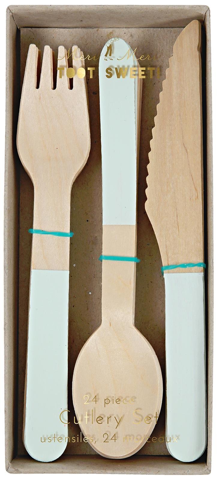 Mint Wooden Cutlery Set