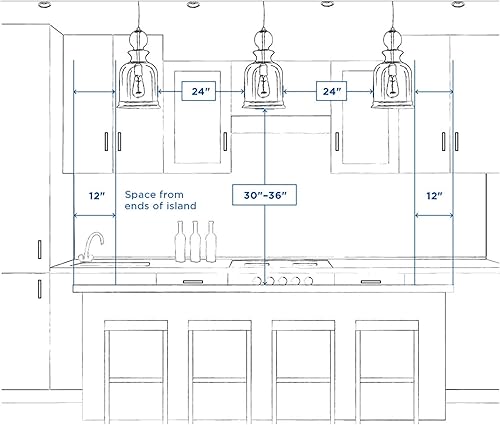 Miniatura 9 de Progress Lighting Cascadia Collection - Candelabro costero de cristal grabado con 3 luces, cromado pulido