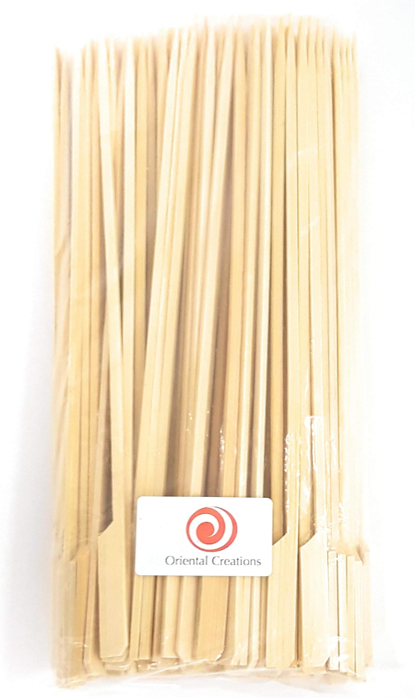 Oriental Creations 100 Count 10" Bamboo Picks Paddle Skewers
