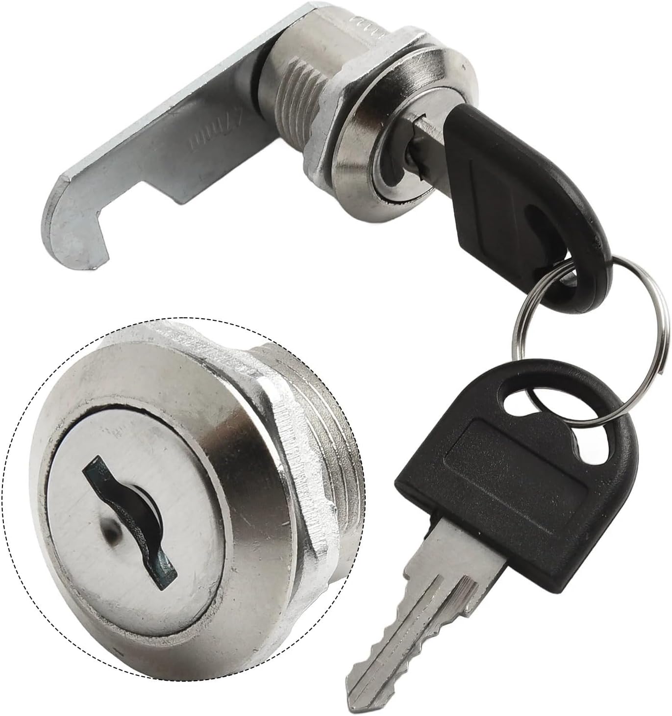 Security Cam Lock 6 Pcs Zinc Alloy Cam Cabinet Cylinder Lock for Drawer Mailbox in 16/20/25/30mm(30mm)