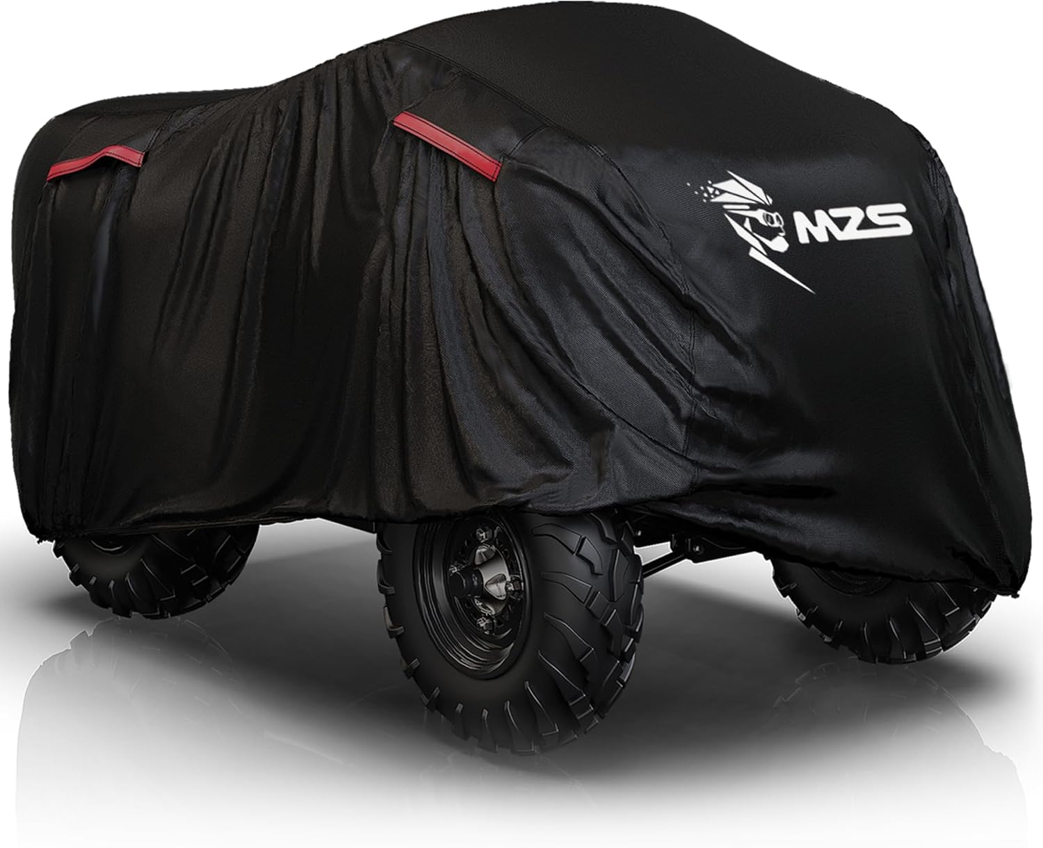 MZS ATV Cover Waterproof Outdoor, 76" 4 Wheeler Cover Storage, Quad Covers Protection Accessories Compatible with TRX400EX TRX250TM TRX250X 400X Wolverine Raptor Bayou Bruin YFZ450 DS250 KVF300 ATC