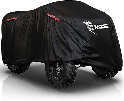 MZS - Cubierta ATV para Todo Clima y Estación, Almacenamiento al Aire Libre, Protección Impermeable, Accesorios, se ajusta hasta 101 pulgadas,