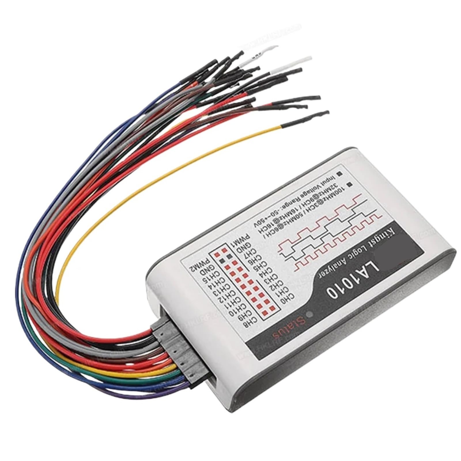 1 sztuka 16-kanałowy analizator logiczny LA1010 USB-MCU/ARM/FPGA narzędzie do debugowania z maks. szybkością próbkowania 100 m