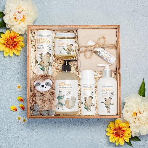 Miniatura 4 de Caja de regalo de lujo para el nuevo bebé  Caja de regalo para nuevos padres y abuelos  Juego imprescindible de cuidado de la piel totalmente