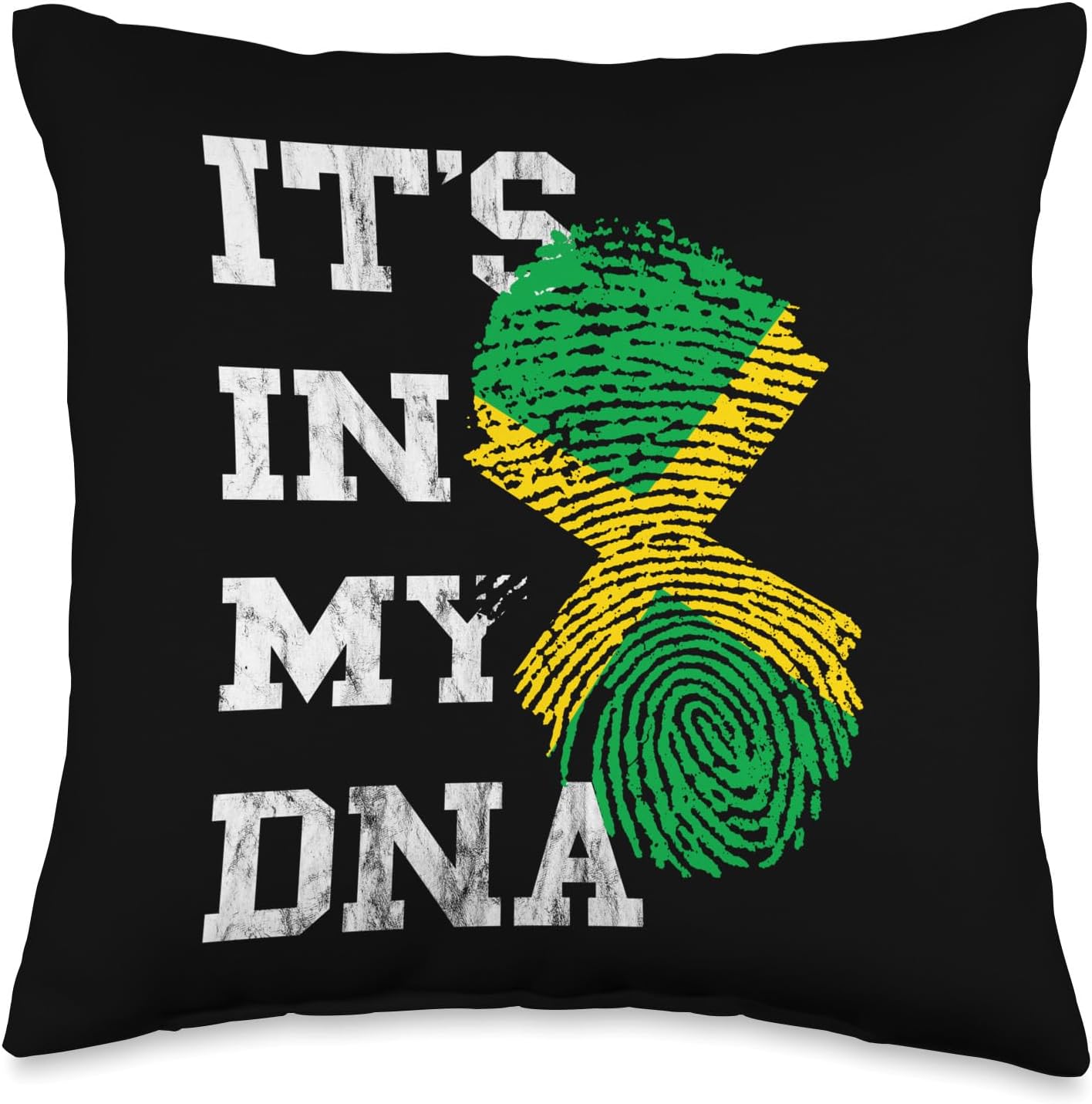 It's In My DNA Jamaica Genetic Jamaican Roots Jamaican Pride Throw Pillow