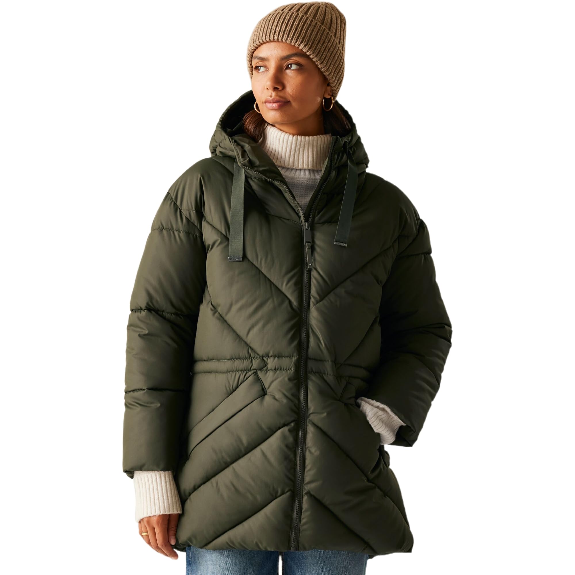 Regatta Womens Rusey Quilted Jacket Water Repellent Insulated Winter Coat