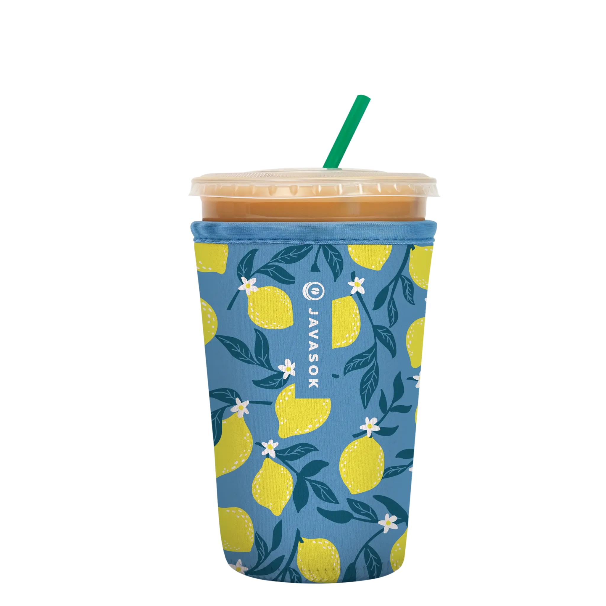 Sok It JavaSok Iced Coffee &amp; Cold Soda Insulated Neoprene Cup Sleeve (Main Squeeze, Medium: 22-28oz)