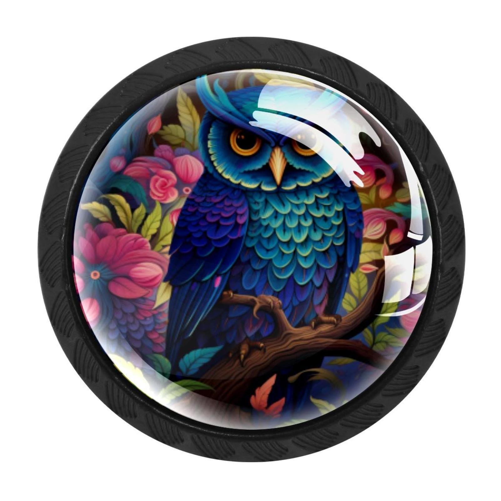Chenzzzz Multicolored 16 4 Pack Owl Kitchen Cabinet Knobs Drawer Knobs Door Dresser Handles For Personalized Gifts Great For Any Occasion