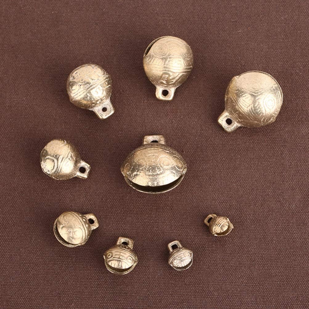 30pcs DIY Craft Bells Vintage Copper Bells Mini Jingle Fengshui Christmas Craft Wind Chimes Making 22mm