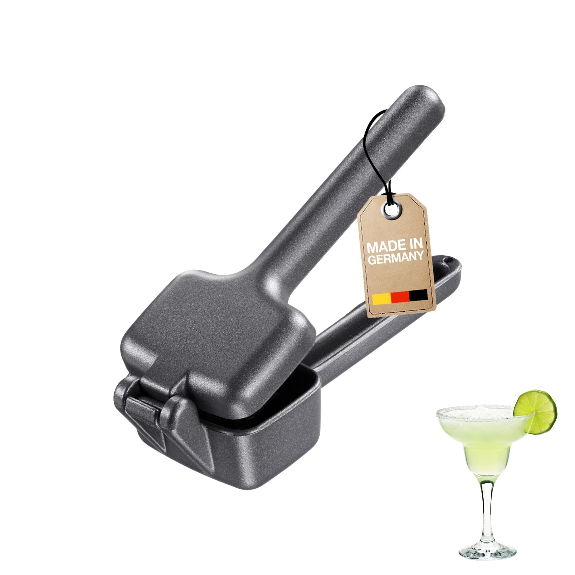 Westmark Ice Crusher Cuby Black Edition – Manual Crushed Ice Maker for Ice Cubes, Slushy & Cocktails – Anthracite