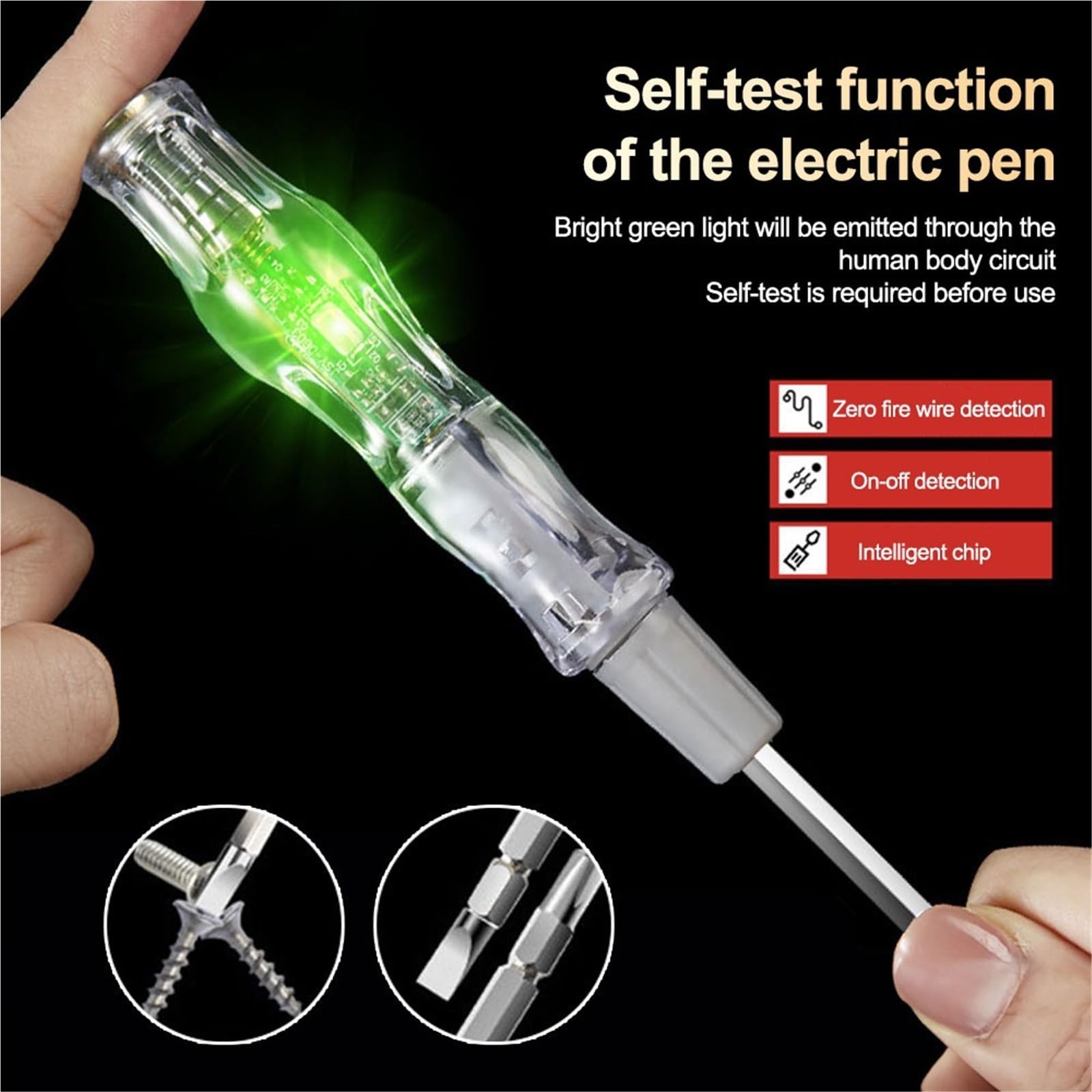 Spannungsmesser 10-pack Smart Spannung Tester Stift Nicht-kontaktieren Induktive Digital Power Detektor Elektrische