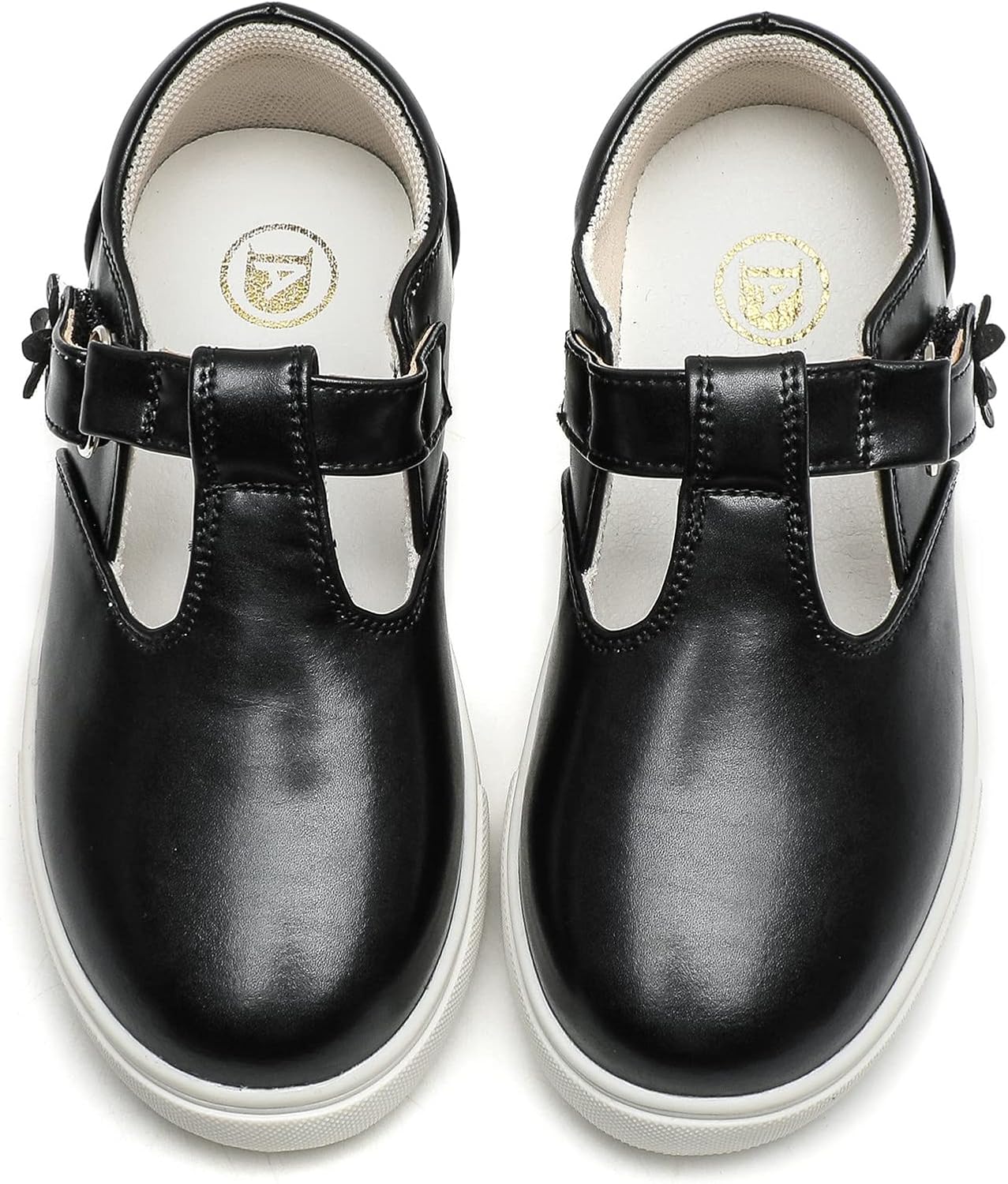DADAWEN Girls Cute Mary Jane Flats School Uniform Shoes Comfort Sneakers (Toddler/Little Kid/Big Kid)