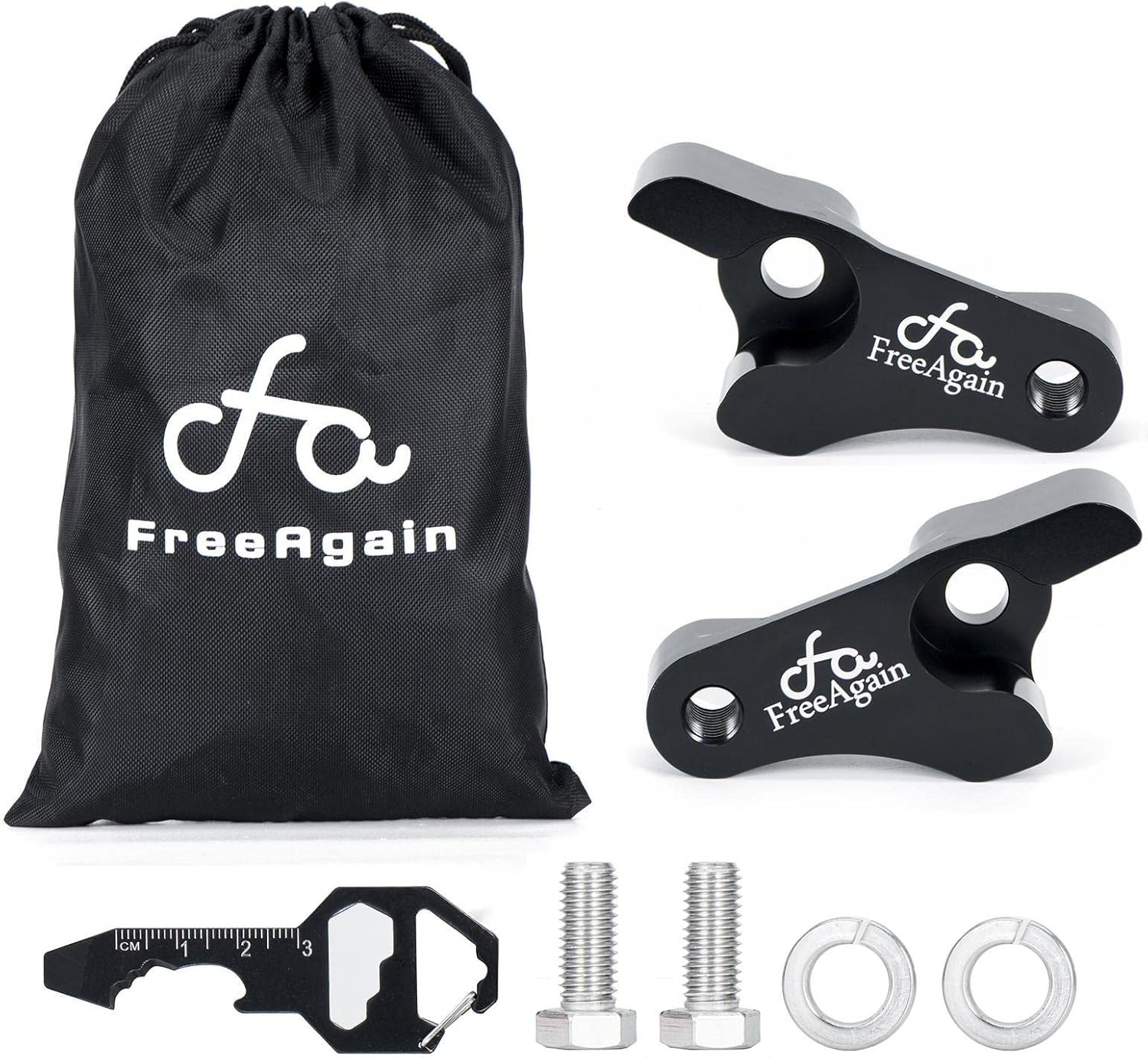 2 Inch Lowering Blocks Kit Fits for 20022022 Harley Davidson Touring Street Glide