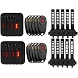 NineLeaf Car Alarm System with Remote –113dB Wireless Anti Theft Device,Security Lights for Cars,7 Sensitivity & 3 Volume,LED,Easy installation, IP66 Waterproof, Long Battery Life for Cars, Bikes,10PK