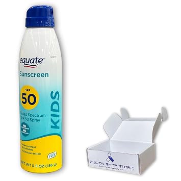 Sunscreen kids Spray SPF 50- Broad Spectrum,5.5 oz Pack of 1, Boxed By Fusion Shop Store