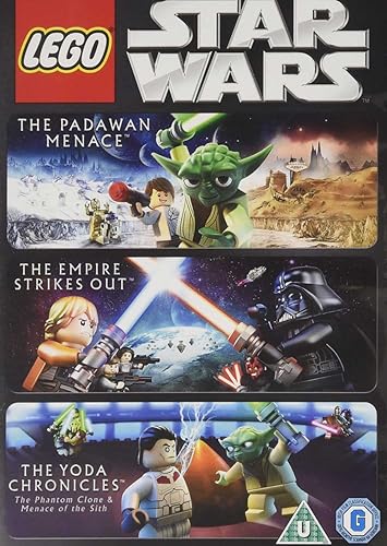 Star Wars Lego - Padawan MenaceThe Empire Strikes outThe Yoda Chronicles DVD