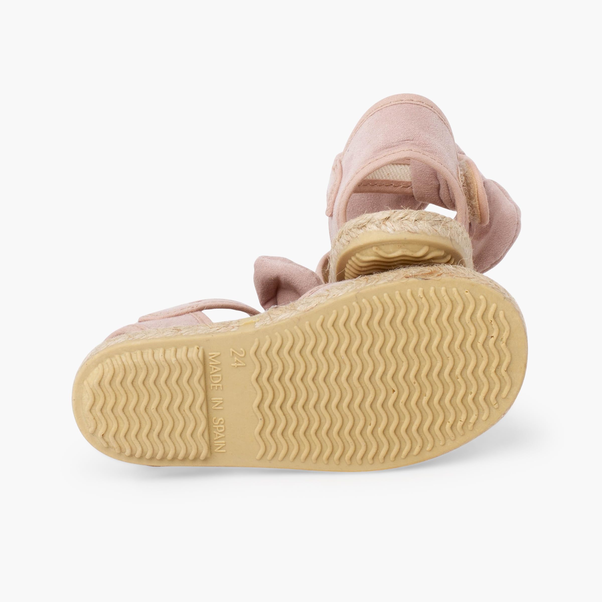 Pisamonas Espadrillas Bambina Fiocco Effetto Camoscio