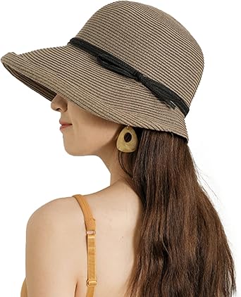 Straw Hat - Women Style Fashion Summer Cloche Beach Fedora Trilby Hat Panama Sun Hat