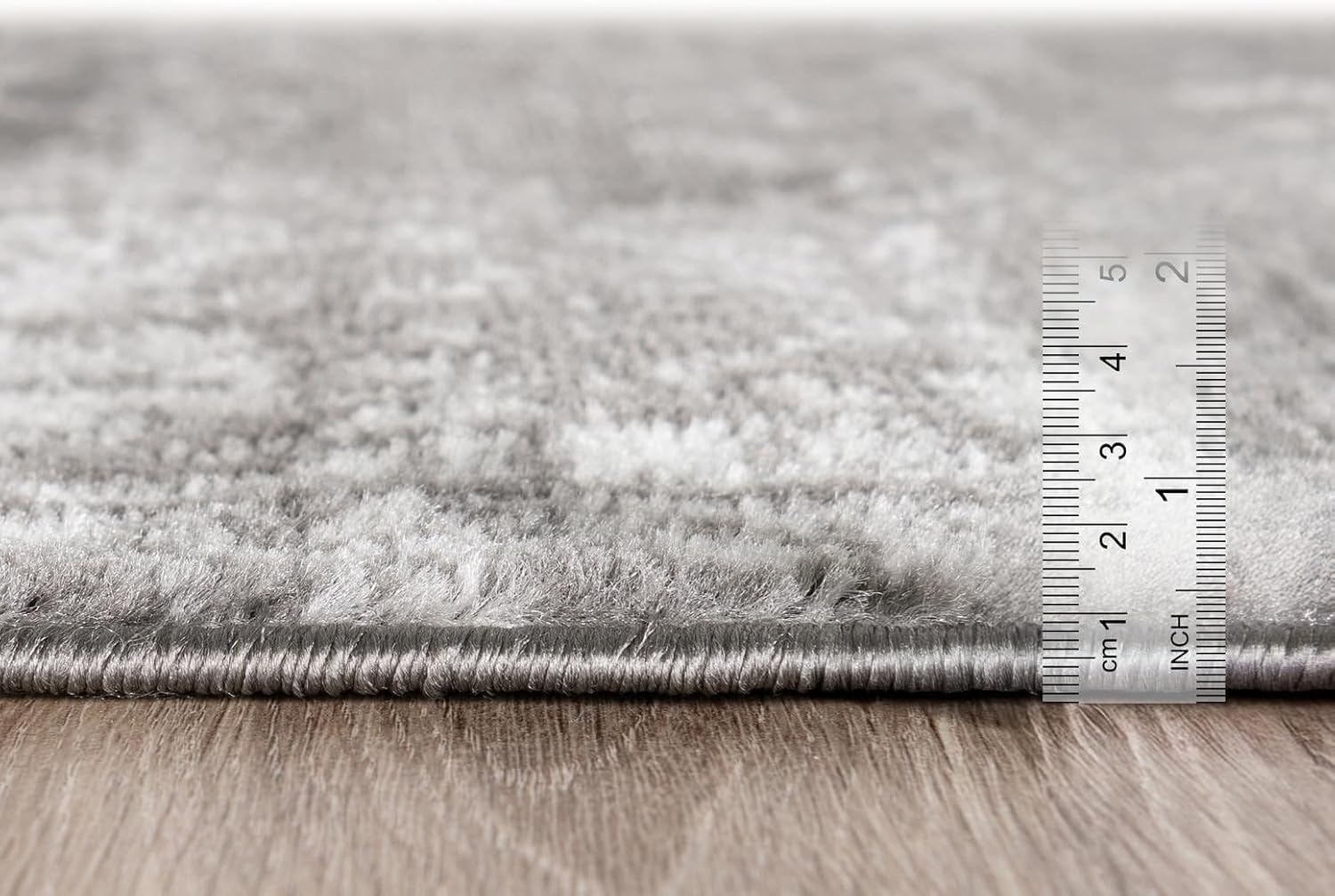 Unique Loom Sofia Collection Area Rug - Casino (3' 3" Square, Dark Gray/ Ivory)