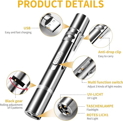 Miniatura 2 de 2 piezas de juguete para gatos, puntero láser, divertido juego, entrenamiento en interiores, juguetes interactivos, puntero de presentación, puntero