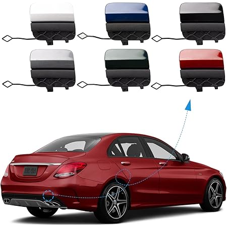 Front Bumper Chrome Trim Strip For Mercedes-Benz C-Class W205 (2014-2018) - Left Side Lower Moulding, Fits C300, C400, C63