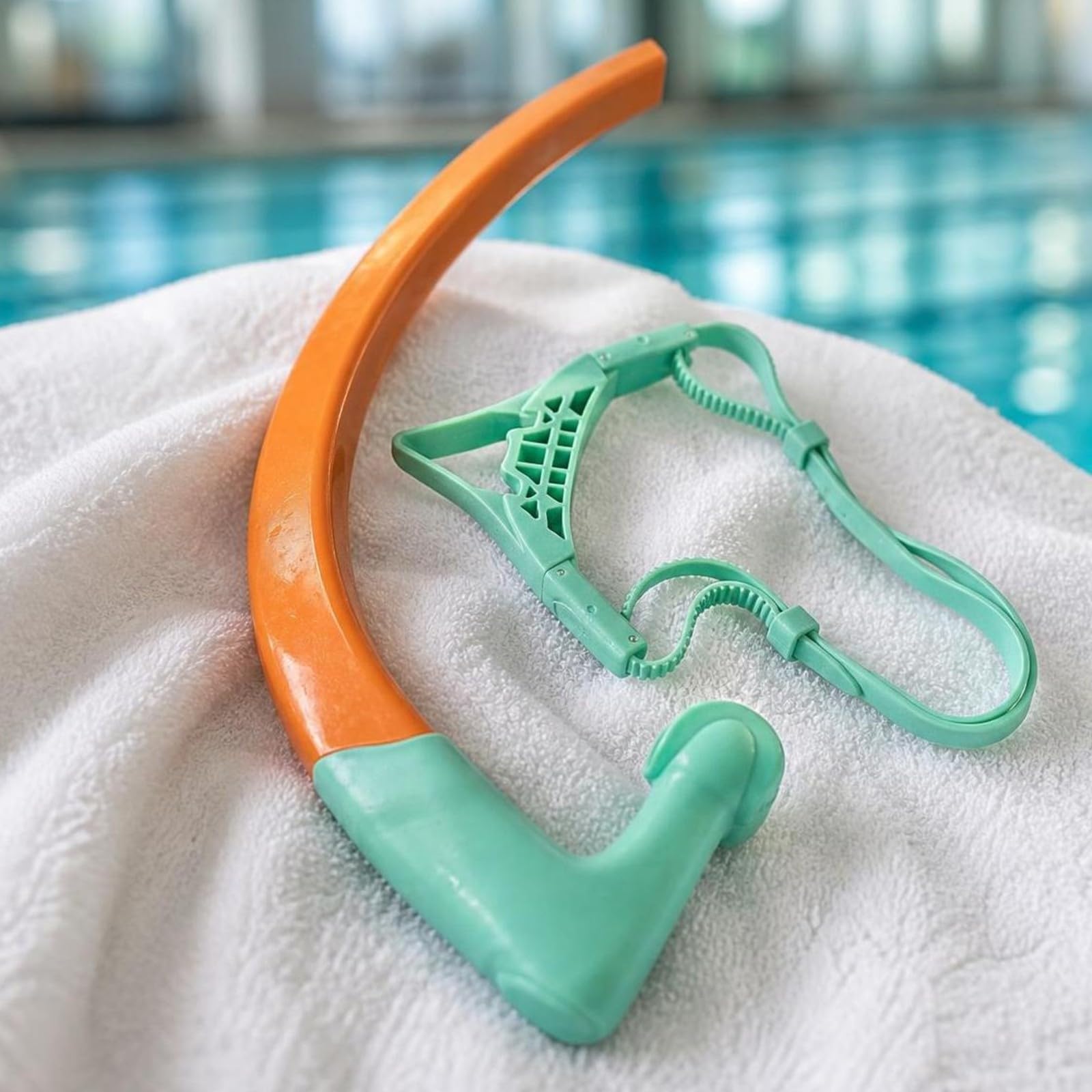 predolo Boccaglio da Nuoto Antiscivolo | Idrodinamico, Boccaglio Frontale con Fascia Regolabile, Snorkel con Cinghia per la Testa, Piscina, Nuotatori, Adulti