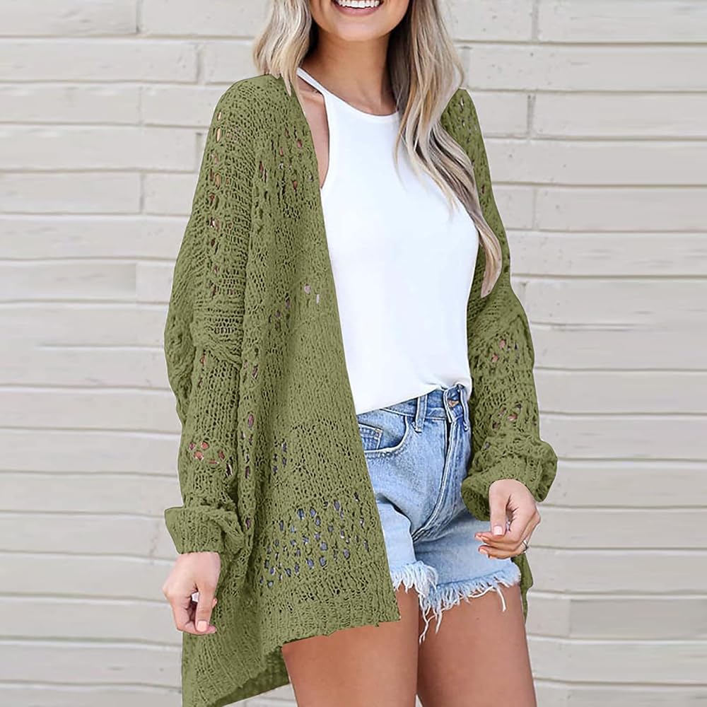トップス MESHED KNIT CARDIGAN Dsgzkk Sweaters,Women's Knit Cardigan Open Front Cardigan