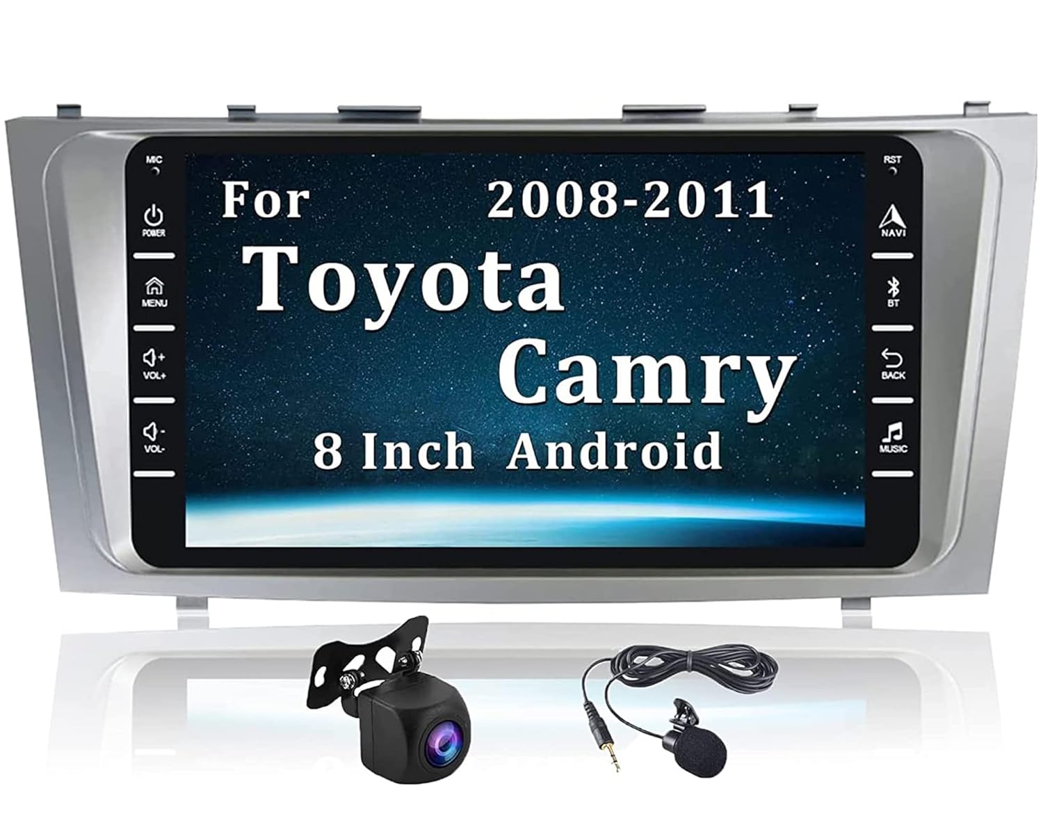 CAMECHO Android 10 Car Radio for Toyota Camry 2008 2009 2010 2011 ...
