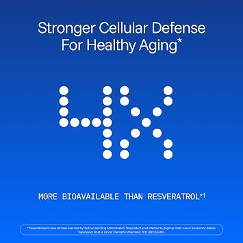 Pterostilbene Supplement (250mg, 60 Capsules) | Clinically Proven, Third-Party Tested Antioxidant for Heart & Brain Health | Activates Longevity Genes (3 Pack)
