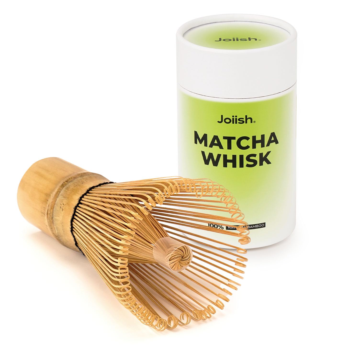 Joiish Matcha Whisk, Bamboo Whisk for Macha Tea, Standard Handcrafted Chasen, Quality Matcha Stirrer Brush, Matcha Powder Mixer Wisk for Authentic Tea Preparation