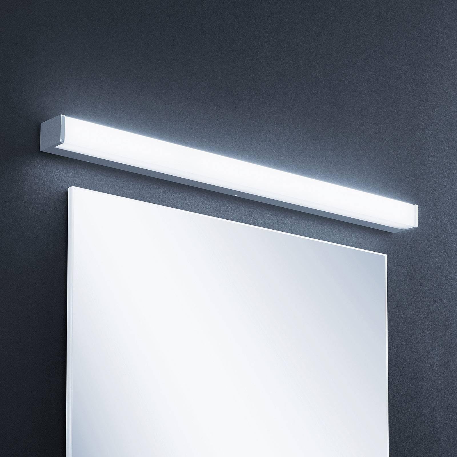 Lindby LED Wandleuchte, Wandlampe Bad Klea (spritzwassergeschützt (Modern) in Chrom aus Aluminium (1 flammig) - Wandleuchten Spiegelleuchte Badezimmer Wandbeleuchtung Badezimmerleuchte