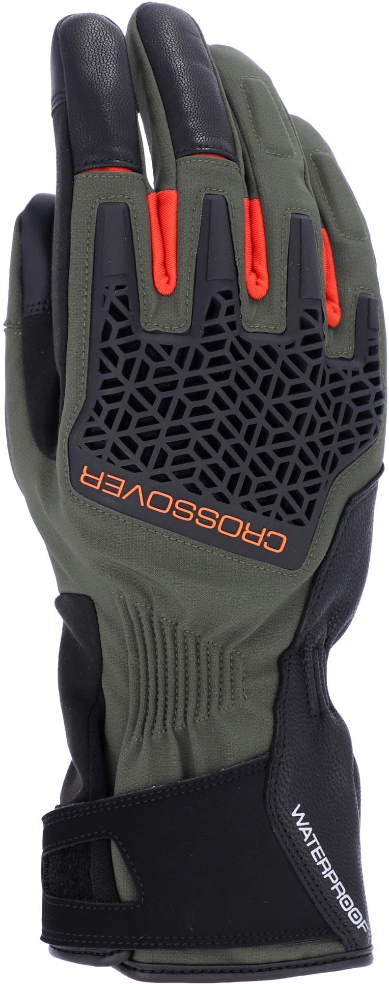 Acerbis Crossover WP wodoodporne damskie rękawice motocyklowe, czarny/zielony, S