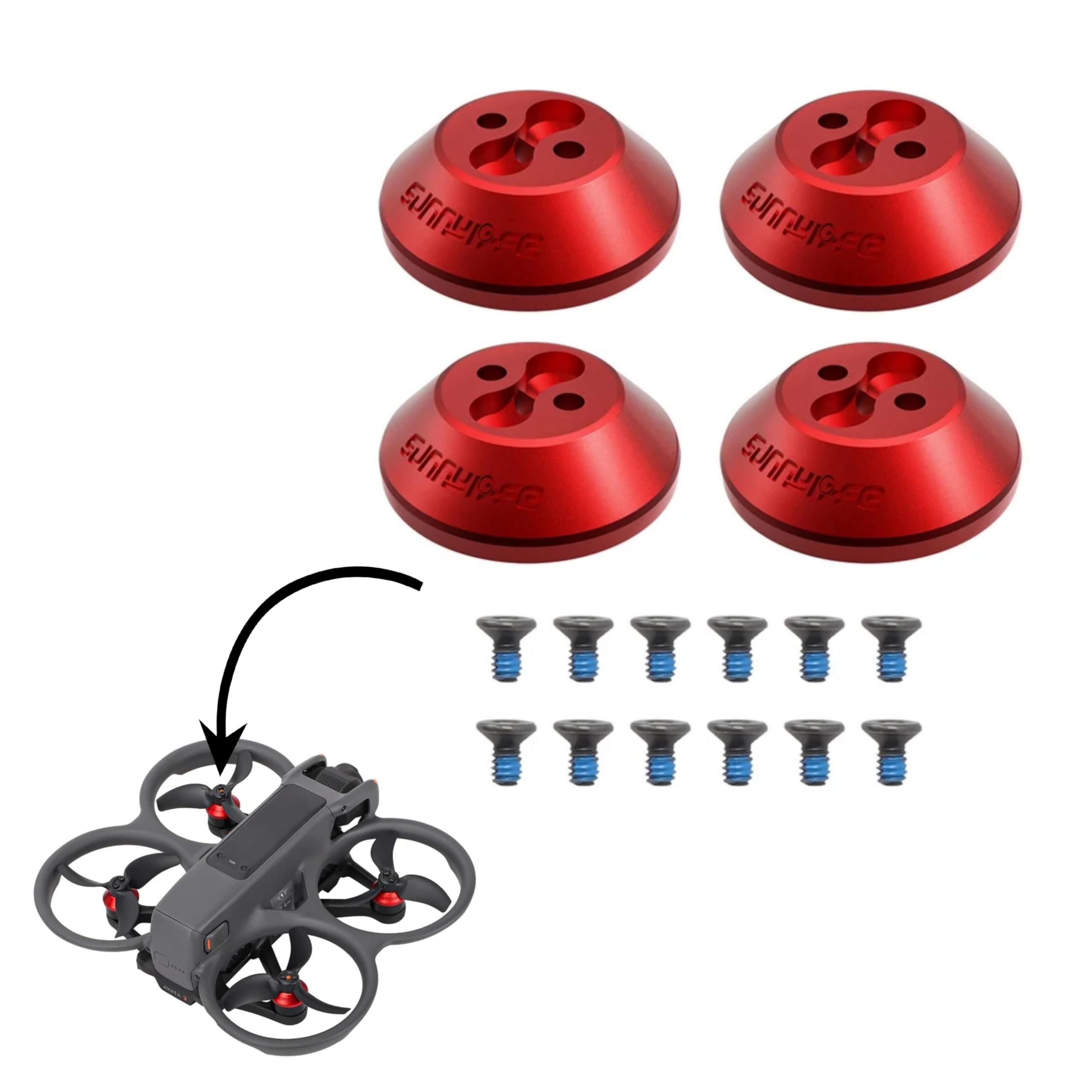 GetZget® Upgraded Aluminum Motor Cover Cap Compatible with DJI Avata 2- Durable, Lightweight Protection, and Heat Dissipation Accessories (B09J66TF8H) Amazon Price History, Amazon Price Tracker