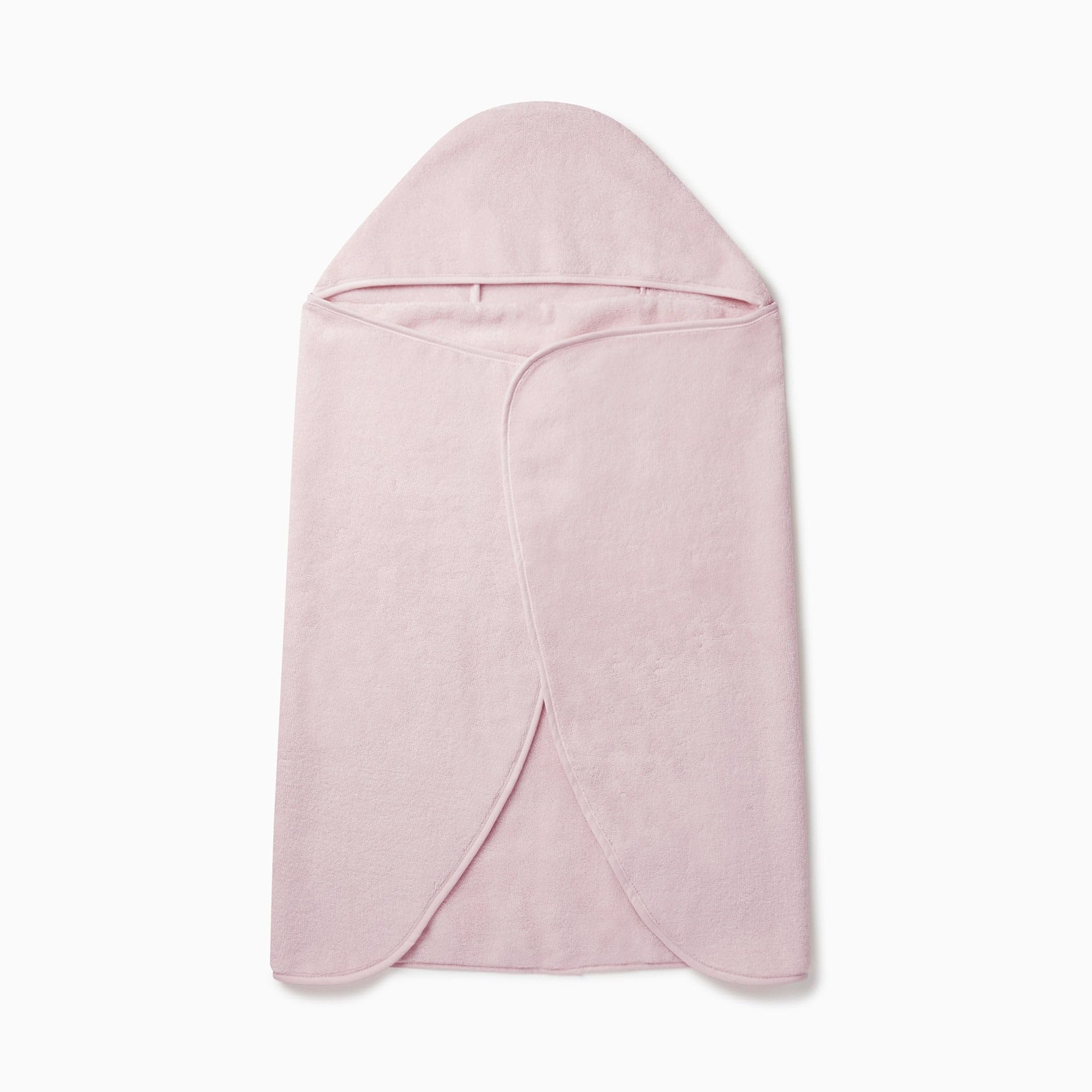 MORI Organic Cotton Muslin Hooded Bath Towel, Blush, 1-3 Years