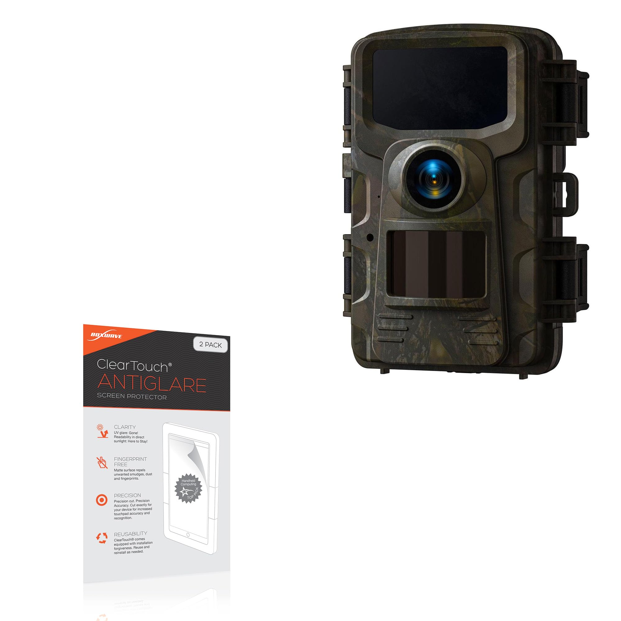 BoxWave Screen Protector Compatible with CamPark TC23 - ClearTouch Anti-Glare (2-Pack), Anti-Fingerprint Matte Film Skin