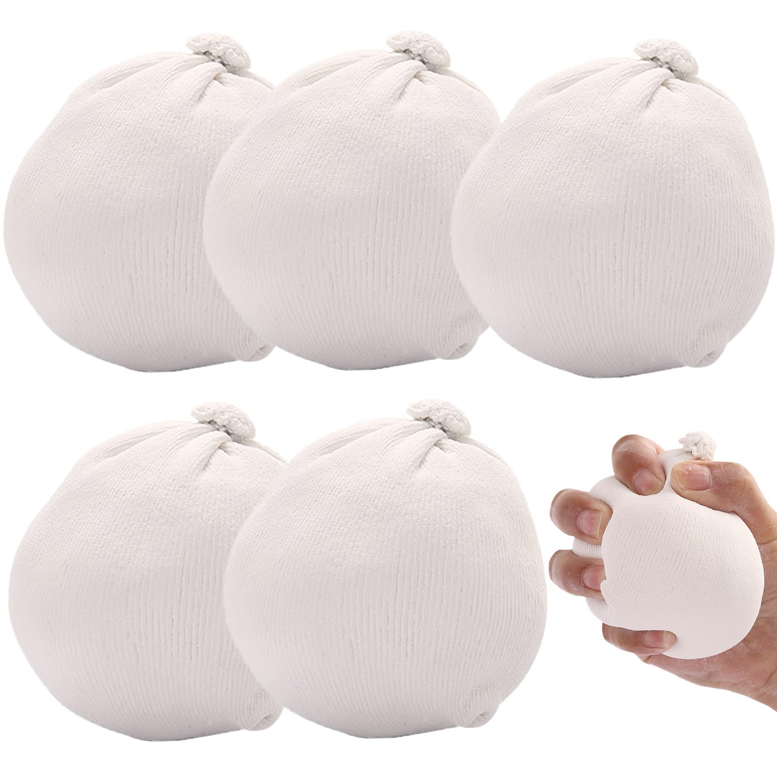 ZQuintuplian 5 Pcs Climbing Chalk, Gym Chall, Chalk Ball, Suitable for Rock Climbing, Gymnastics, Weightlifting, Cross Training, Enhanced Grip and Performance(56g)