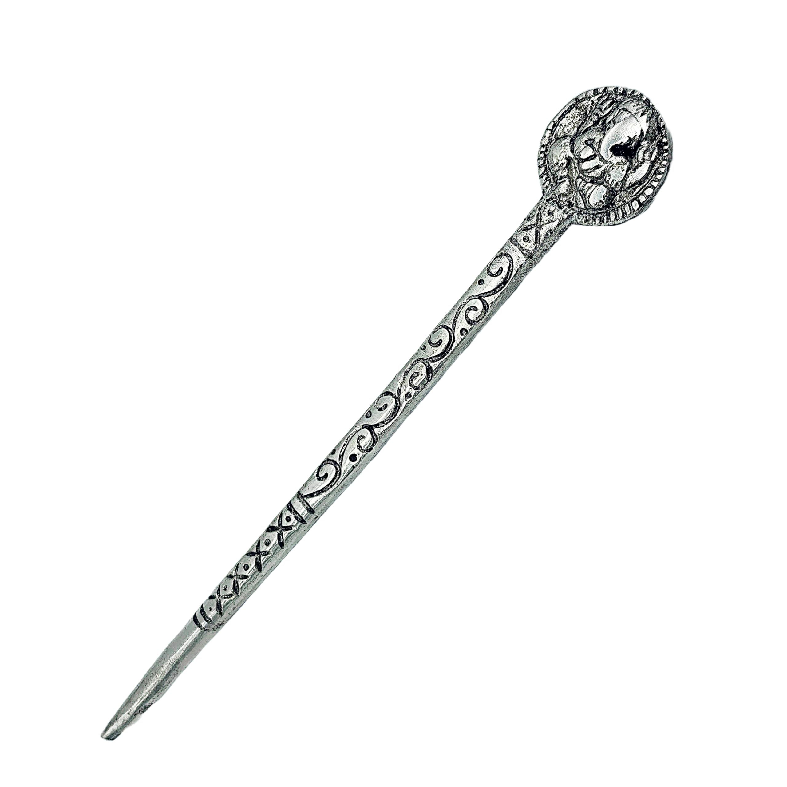Ganesh-Engraved Oxidized Hairpin A Beautiful Hair-Accessories for women and girls a eye catching gift to your loved ones lightweight, verstile and easy to use by Rita Creations-image-49