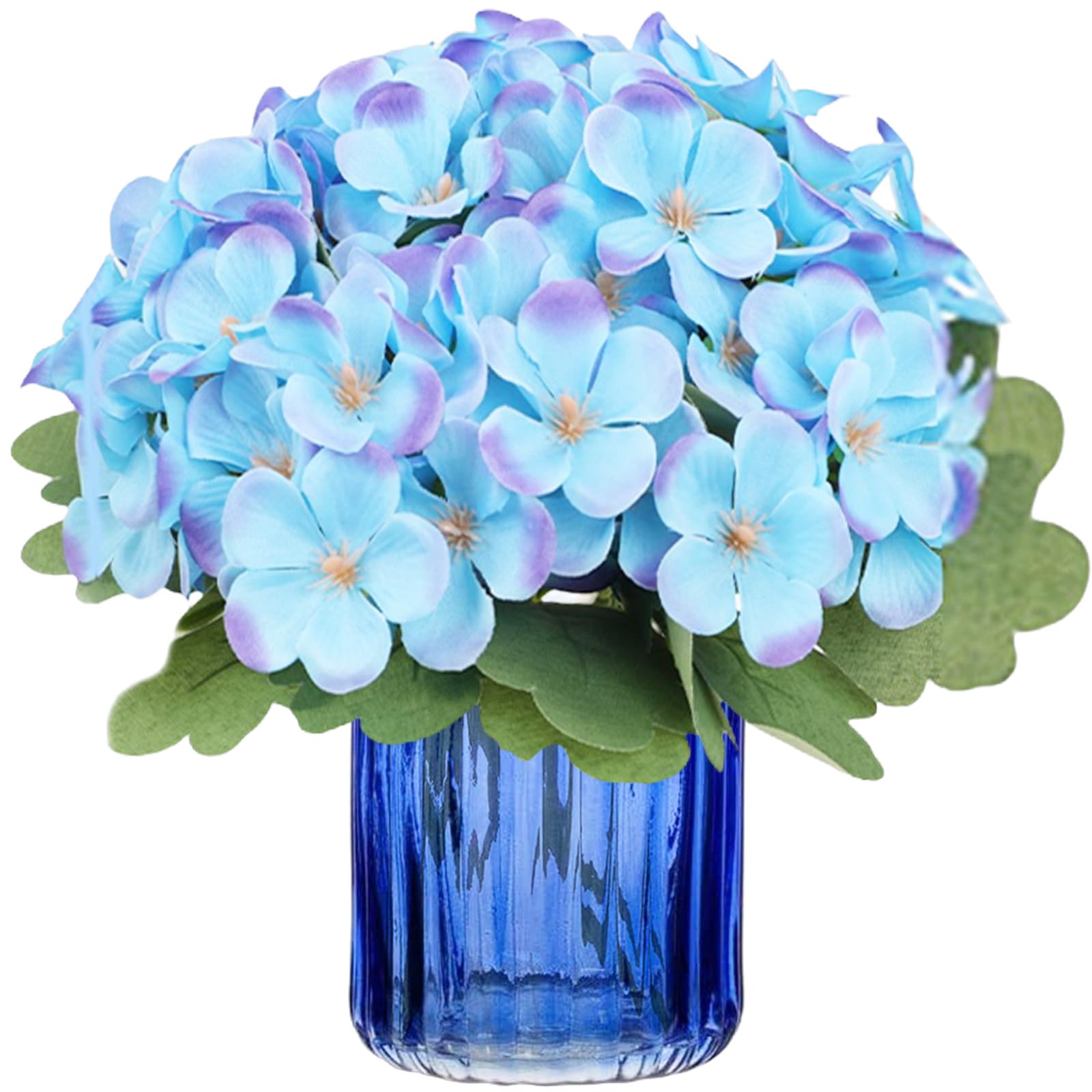 astylishome Fake Flowers 12 Pcs Blue Orchid Fake Flower Real Touch Orchids Simulation Bouquet DIY Floral Decoration Arrangements for Home Office Wedding Decor 1703 — image 1
