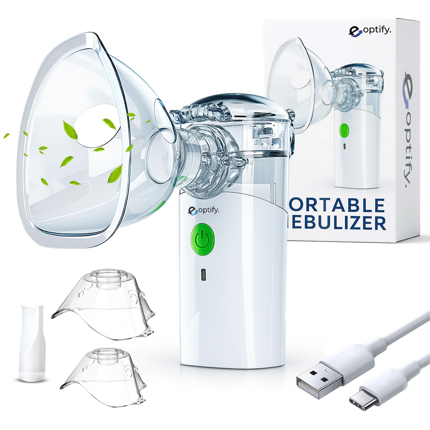 Portable Mini Vaporizers with storage bag 3 modes, Handheld Travel Nebulizer Steam Compressor Machine Humidifier Cool Mist Inhaler for Adults & Kids, Mesh Inhaler for Home and Travel Use